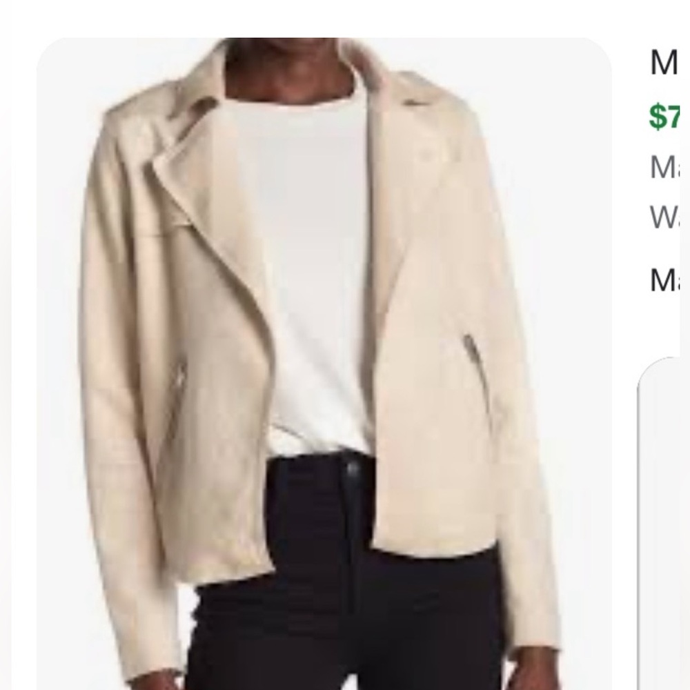 Philosophy Faux Suede womens 
Moto Jacket